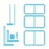 Conjunto de 9 Peças de Ferramentas de Encadernação Feitas à Mão DIY Régua de Posicionamento e Corte de Papel para Caderno Encadernação para Iniciantes Atacado