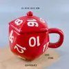 Taza de Cerámica Creativa Nueva de Amor, Taza de Cerámica Linda de Emoción Sanadora Tridimensional, Regalo de Graduación, Recuerdo