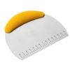 Cortador de masa de pan de acero inoxidable, estilo europeo explosivo, brillante, con escala, para hornear, utensilios de cocina para el hogar.