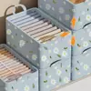 Armazenamento de Roupas Casa Dormitório Guarda-roupa Pequeno de Margaridas Caixa de Armazenamento com Estrutura de Aço Caixa de Armazenamento de Tecido para Calças Cesta de Armazenamento Roupas