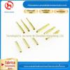 Sensor de pino de carro CNC suporte de pino conector de terminal pino especial pino de cobre mola coroa fatia de bateria banhada a ouro
