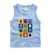 Chaleco infantil ropa infantil para niños lobo espacial asesino verano nuevo bebé camiseta sin mangas delgada exterior algodón top
