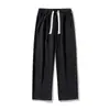 Pantalones Deportivos de Algodón Estilo Americano con Corte Diagonal para Hombre, Otoño e Invierno, Adelgazantes y Favorecedores, Nuevos Populares 2026, Pantalones Deportivos Casuales de Pierna Recta