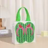 Sacola para viagem com logo estampado sacola de presente de aniversário sacola de presente chinelos atacado bolsa não tecida de praia bolsa de mão à prova d'água