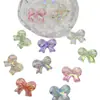 Fantasía de Verano Acrílico UV Hielo Transparente Pajarita Qq Agujero Recto Cadena para Teléfono Móvil DIY Accesorios para el Cabello Material de Colgante Joyería