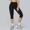 Calça Média de Yoga Nova Escovada Transfronteiriça Cintura Alta Secagem Rápida Justa Modeladora de Corpo Calça Média para Corrida Fitness ao Ar Livre para Mulheres 3127