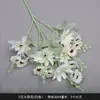 Flor artificial blanca Mori flor de seda blanca lechosa flor de techo suave para salón de bodas peonía rosa nieve