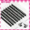 Europa y Estados Unidos transfronterizo bueno DIY segmentado racimo único pestañas postizas autoinjerto rizadas tridimensionales conjunto mixto fábrica en stock