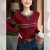 Looks de outono: tops de segunda pele femininos, novos suéteres finos de malha estilosos para primavera e outono de 2025 para mulheres
