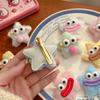 Muñeca fea estilo coreano Monstruo de Ojos Grandes peluche anillo para el pelo de intestino grueso anillo para el pelo peludo grueso ensanchado accesorios para el pelo de corazón de chica dulce
