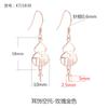 Pendientes de plata de ley 925 con soporte vacío para mujer, pendientes de perlas japonesas y coreanas, gancho para la oreja, clip para la oreja, soporte vacío, cera de abeja, jaspe, orquídea, soporte para la oreja.