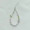 Colgante de Tulipán Cadena Fresca para Teléfono Móvil Pulsera Hecha a Mano con Cuentas Cadena Colgante para Auriculares Polaroid Cordón para Teléfono Móvil