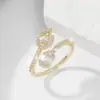 Anillo versátil estilo ins de lujo ligero europeo y americano, zircón rectangular geométrico, anillo versátil de alta gama estilo vintage Chanel