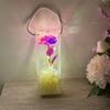 520 Día de San Valentín Nueva Simulación Flor de Lámina Oro Rosa Flor Única Eterna Caja de Regalo Regalo para Clientes