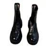 Botines de Tobillo de Tacón Alto con Punta Redonda Retro para Mujer 2026 Otoño Invierno Nuevos con Tacón Grueso Suela Gruesa Versátiles Aumentan la Altura Botas Martin Botas Adelgazantes