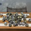Cuentas Espaciadoras Ojo de Ángel Incrustadas de Cobre Puro Accesorio para Manualidades 787