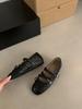 Zapatos Retro Redondos con Plataforma Interior Estilo Francés para Mujer 2025 Otoño Nuevos Zapatos de Ballet Mary Jane con Estampado de Leopardo para Mujer