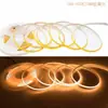 Tira de Luz Cob de 5V 3mm 4mm 5mm 320 Luces 400 Luces Bajo Voltaje Tira Estrecha Led Flexible Suave para Gabinete Regulable