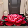 Nueva Alfombrilla de Piso Diatomeas Florales Tridimensionales para Entrada, Felpudo Decorativo, Absorbente de Agua, Secado Rápido, Antideslizante