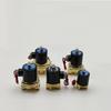 Válvula solenoide de cobre 2W normalmente cerrada 2 2 24v 4 interruptores de válvula de distribución de agua 220V controlador de entrada de agua de drenaje 6 DN 1 pulgada