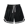Pantalones cortos de baloncesto para hombre, deportivos, holgados, de marca, de secado rápido, de seda helada, para playa y fitness.