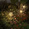 Fios de luzes de fogos de artifício movidos a energia solar para pátio externo, jardim, gramado, luzes de dente-de-leão, decoração de ambiente, atacado da fábrica de luzes