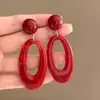 Pendientes Retro Estilo Hong Kong para Mujer 2026 Nuevo Estilo Popular Pendientes de Botón de Gama Alta Únicos Clips para Orejas Diseño Francés Accesorios de Pendientes Exagerados