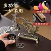 Quemador de Incienso Estilo Antiguo Tenglong Sihai, Quemador de Incienso Colgante Boshan, Decoración Estilo Chino para Hogar y Oficina, Quemador de Incienso, Quemador de Incienso de Escritorio