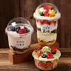 Pp95 Copo de Pudim Bobo Sundae Copo em U de Alta Qualidade Alto Valor Tendência Copo de Gelatina de Erva Copo de Iogurte Morango Manga Caixa de Gelo