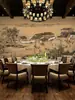 Pintura Qingming Shanghe Papel tapiz arquitectónico antiguo 3D Papel tapiz de hotel y restaurante Tela de pared de fondo para decoración de restaurante de hot pot