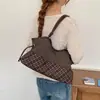 Estilo Coreano Nuevo Estilo Perezoso Cordón Lunares Bolso de Hombro Único Gran Capacidad Viaje de Negocios Bolsa de Tela Casual Versátil Bolso Tote
