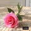 Flor de Rosa Simulada Hidratante Rosa de Alta Qualidade Rosa com Toque Real Decoração de Casa Flor Artificial Florista Transfronteiriço Rosa Explosiva
