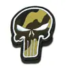 Haike Outdoor Transfronteiriço 3D PVC Punisher Patches de Ombro Velcro Mochila Outdoor Crânio Tático Emblema de Moral