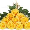 Rosa Única Tecido de Seda Rosa Decoração de Casa Sala de Estar Flor Artificial Arranjo de Flores de Rosa para Casamento Ferramenta DIY Flor Artificial