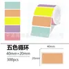 Papel térmico adhesivo de tres pruebas Detong P1/P2 Hanyin T260L, papel de impresión térmica para etiquetas de precios a prueba de agua para supermercados