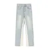 Pantalones Vaqueros Americanos para Hombre Otoño 2024 High Street Costuras Lavado Denim Claro Rectos Aspecto Delgado Pantalones de Hombre