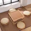 Mesa Quadrada Pequena de Tatami, Mesinha de Centro Pequena Estilo Japonês, Mesa para Varanda de Casa e Janela Saliente, Mesa Baixa Estilo Zen, Mesa Quadrada para Chá, Mesa Kang