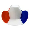 Logo Personalizado Copa Mundial de Fútbol EE. UU.-México-Canadá Sombrero Vaquero de Animación Moldeado Único Fieltro de Poliéster Sombrero con Bandera Nacional