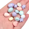 Color macarrón acrílico multiestilo estrella de cinco puntas cuentas de durazno pulsera DIY collar accesorios de joyería cuentas sueltas