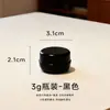 Frasco de gel para esmalte de unha em PP preto em estoque, tamanho de teste, frasco dispensador de creme 3g/5g/10g/15g, opaco