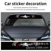Calcomanías para parabrisas delantero de coche, calcomanías para parabrisas trasero de coche, parasol decorativo, calcomanías 3D personalizadas de ojo de gato para coche