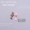 Zm Nuevo Super Flash Circonita Cruz Joyería para Uñas Arte de Uñas Joyería de Circonita Incrustada Plata Blanco Negro Cobre Joyería de Diamante para Uñas 28