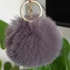 Chaveiro Criativo de Bola de Pelo Falso de Coelho Rex 8CM Pingente de Bola de Pelo Falso de Coelho Rex Acessórios para Roupas Transfronteiriço