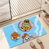 Tapete de Chão de Terra de Diatomáceas Desenho Animado Garfield para Banheiro de Casa, Antiderrapante, Absorvente de Água, Resistente à Sujeira e ao Desgaste