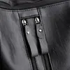 Mochila 2026 Nuevo Estilo Coreano Moda Casual Tendencia Bolso de Cuero Suave Pu Mochila Multifuncional con Doble Cremallera Bolso para Mujer