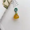 Pingente Natural de Lótus Vermelho do Sul Jade Hetian Pequeno Anel de Puxar com Renda Acessórios DIY Pulseira Zen Abóbora Corda Vermelha Trançada