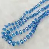 Rueda de cristal con cuentas de agujero pasante corte fino tierras raras fabricantes mayoreo joyería hecha a mano DIY pulsera collar cuentas sueltas