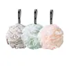 Bolas de baño grandes de tres colores, flor de baño que no suelta pelusa, toalla exfoliante de baño de alta calidad, bola de baño elegante para mujeres, una gran herramienta para exfoliar y crear espuma mientras te bañas