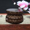 Fabricante Venta al por Mayor Adornos de Madera de Agar Vietnamita Cuero Negro Piezas de Mango Talladas en Madera Artesanías Venta al por Mayor