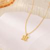 Sob a figueira necklace de prata S925 cem sobrenomes femininos design original maré nacional K gold pingente de sobrenome em caractere chinês corrente clavicular
